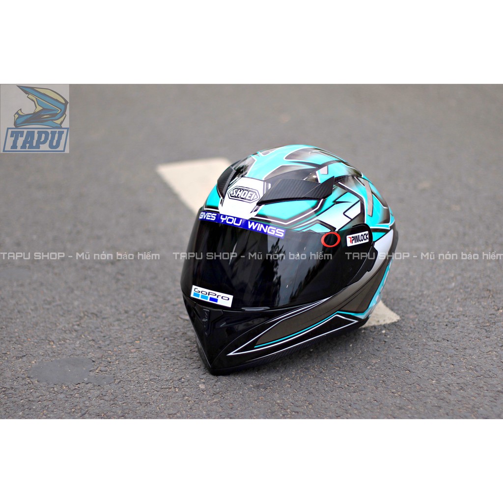 [FREESHIP] MŨ BẢO HIỂM FULLFACE ROC 1 KÍNH - ROYAL M138B LÊN TEM SHOEI XANH MINT