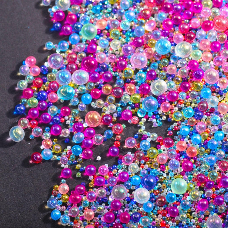 Gói hạt bong bóng thủy tinh resin epoxy 50g 1-3mm đổ khuôn silicone