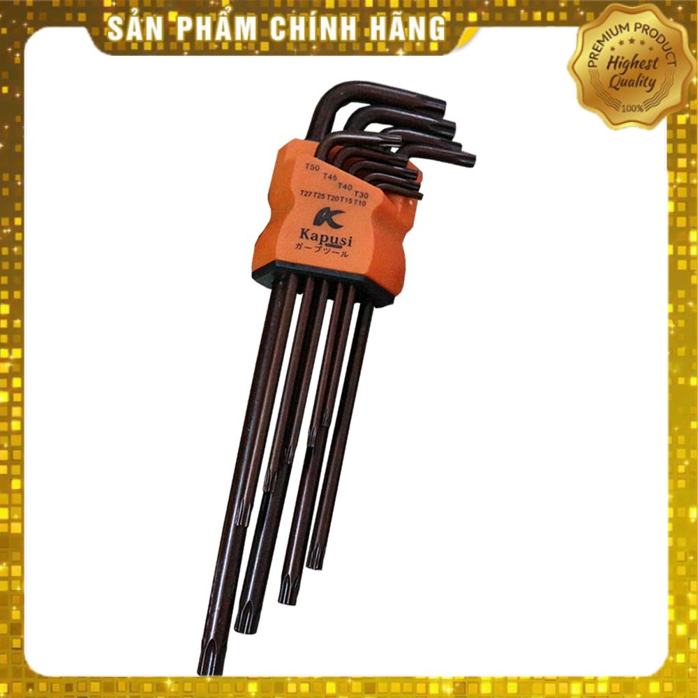 1.5-10MM BỘ LỤC GIÁC 9 CÂY HỆ MÉT NHẬT BẢN KAPUSI