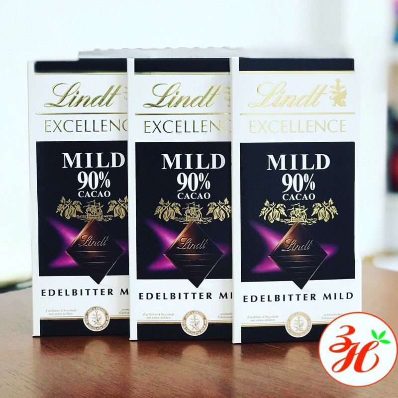 Sô cô la đắng 90% LINDT date T12/22 - Đức