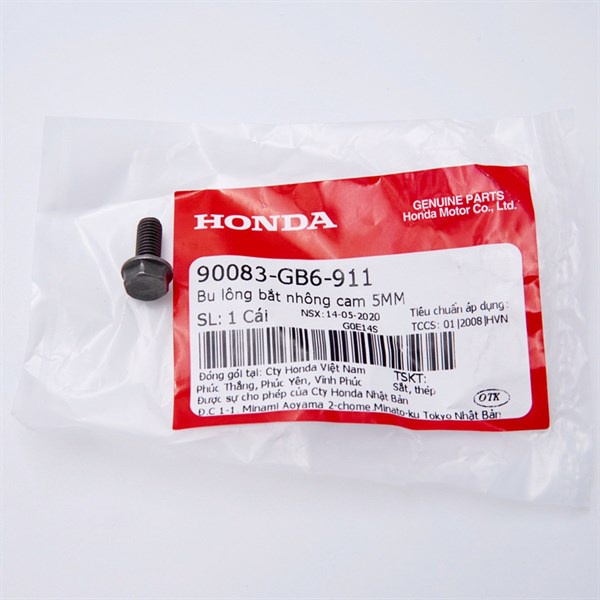 Bu lông bắt nhông cam 5MM Honda Việt Nam 90083GB6911