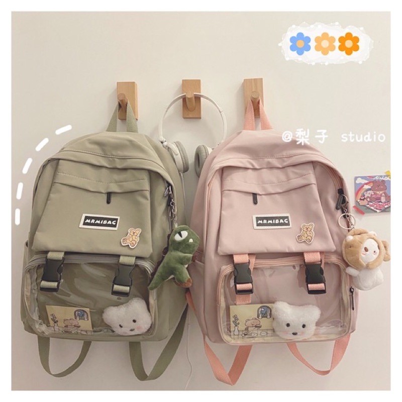 Balo Ullzang chống thấm, balo Mr mibag 2 khoá - ARMIBAG 001