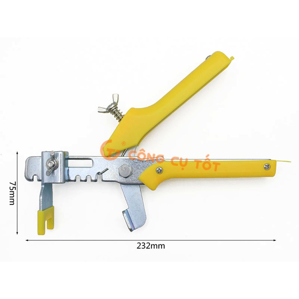 Combo 1 Kìm Ke+100 Ke Nêm+500 Ke Cân Bằng Ốp Lát Gạch-Size Tùy Chọn 1.0-1.5-2.0mm