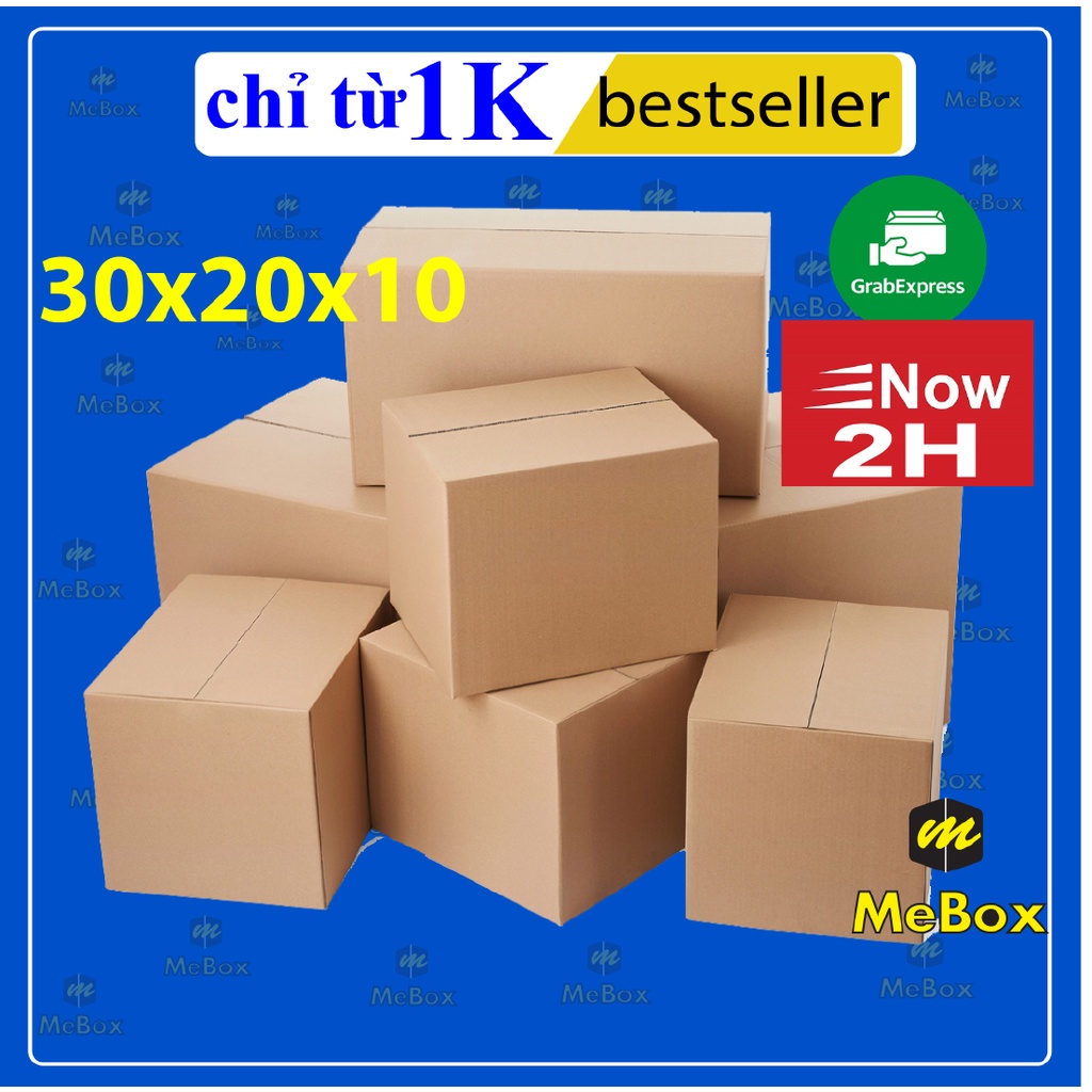 Hộp carton 30x20x10