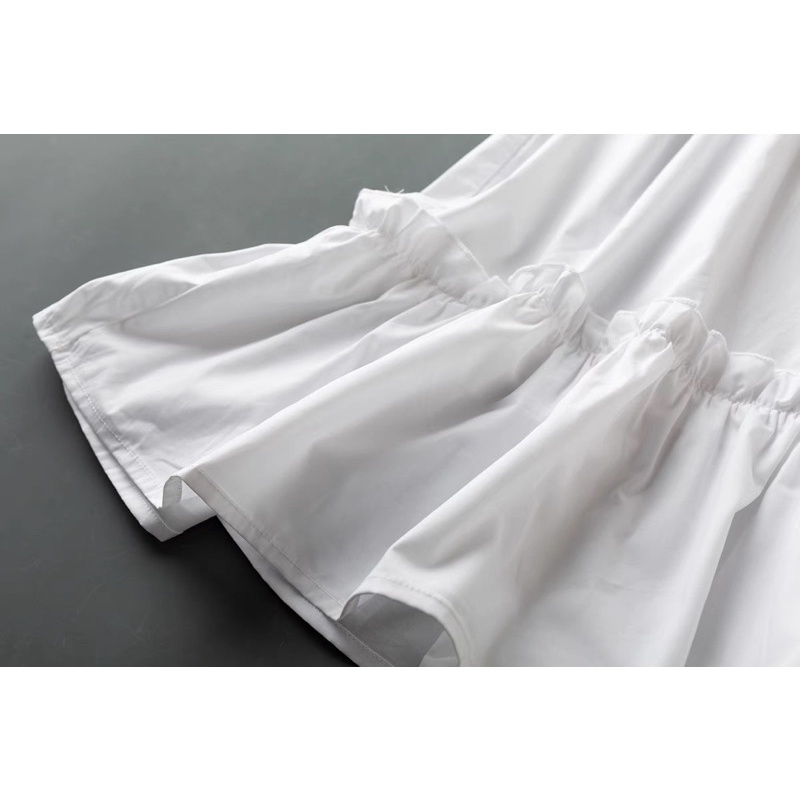 CÓ SẴN Váy sát nách vải thô thêu hoa