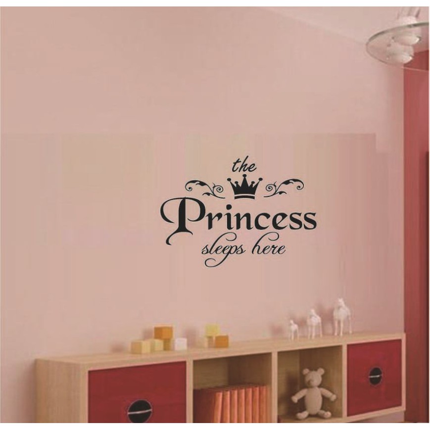 Decal dán tường - Tiếng Anh Nữ Hoàng đen