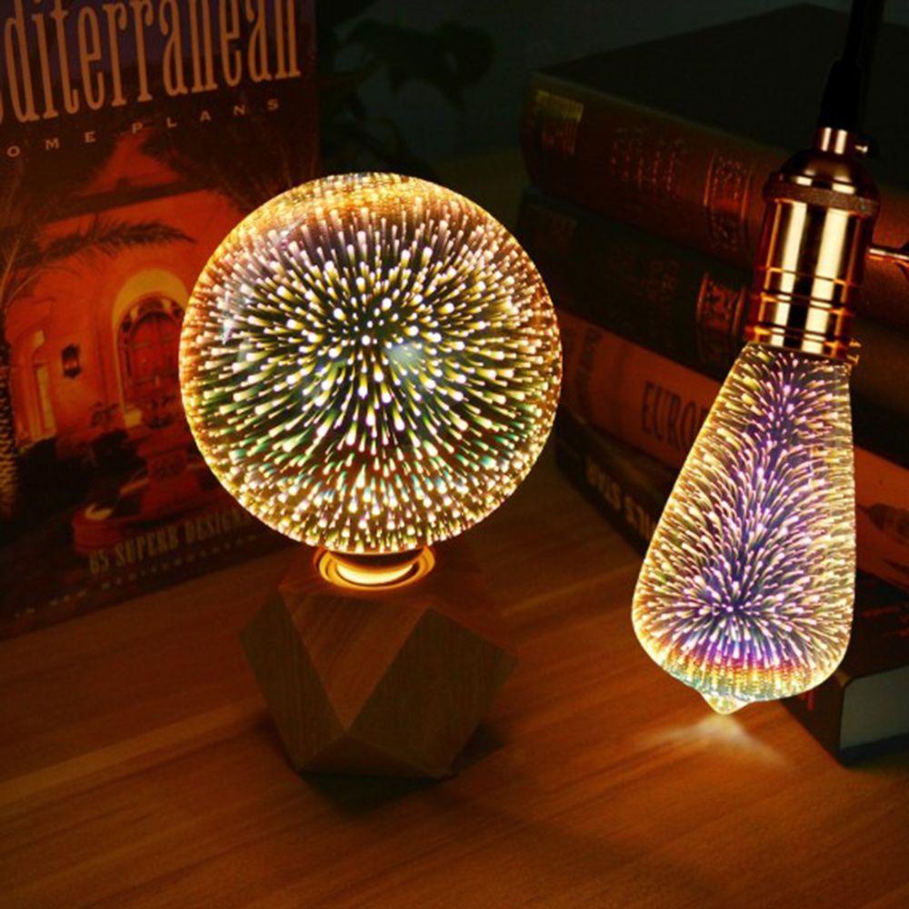 Đuôi Đèn E27 Pháo Hoa 3D Nhiều Màu Sắc