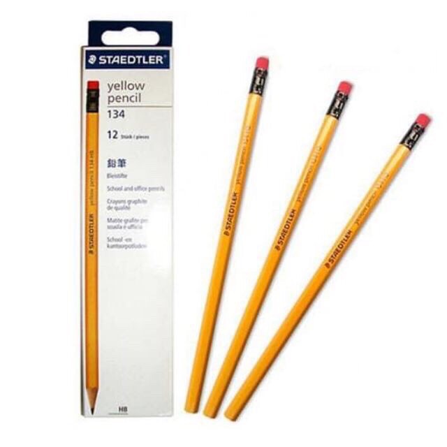 1 hộp bút chì STAEDTLER 134 ĐỨC ( hàng xịn) 2B-HB có 12 bút hàng chất lượng tốt( Hàng sx tại Indo) .