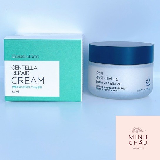 KEM RAU MÁ GOODNDOC CENTELLA REPAIR CREAM – KEM PHỤC HỒI DƯỠNG DA TRẮNG SÁNG