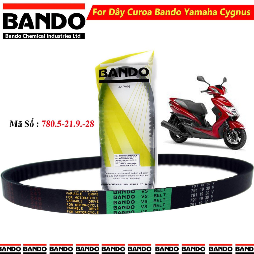 Dây curoa Yamaha Cygnus ( Bando Thái Lan )