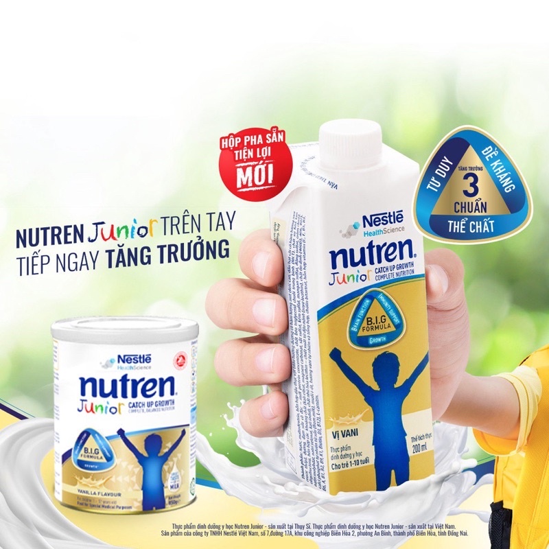 Sữa bột nutren junior 850g mẫu mới - ảnh sản phẩm 2