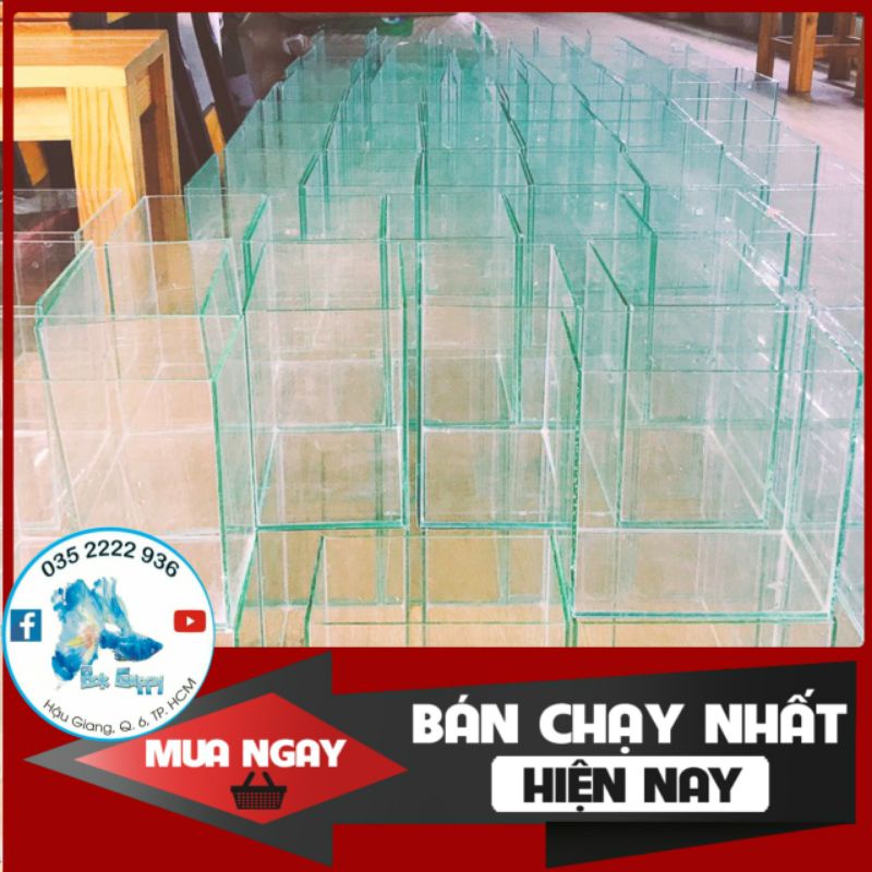 Keo Kính Nuôi Betta 10*15*18 | Bể Show Cá Betta Guppy - Hồ Nuôi Betta Guppy