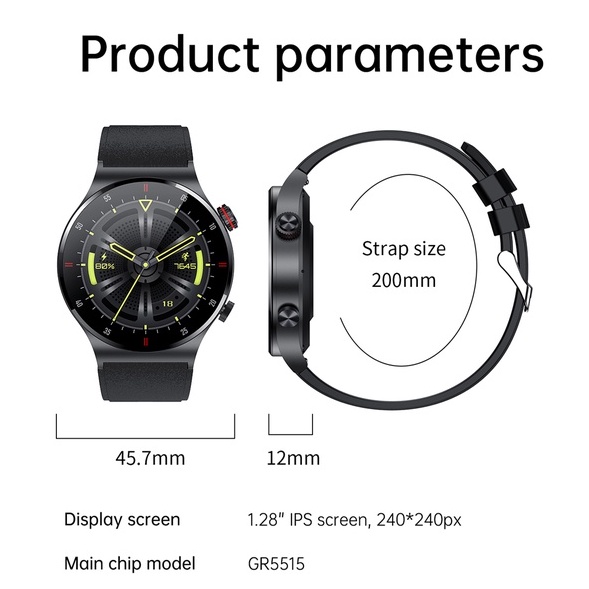 Đồng hồ thông minh đồng hồ nam Full Touch Sport Watch Đồng hồ thông minh không thấm nước cho Android iOS