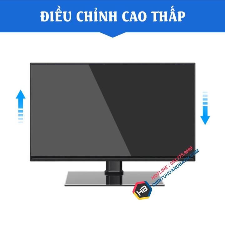 Chân Đế Tivi Đa Năng ErgoTek E605  32 - 43 Inch - Mặt Kính Cường Lực - Chân Tivi Đặt Bàn [ Cao Cấp Hơn DZ32 ]