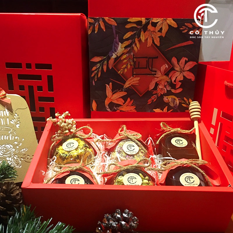 Set Quà Tặng Tết 2022 Mật Ong Rừng Kèm Trà & Hạt Dinh Dưỡng Thiên Nhiên - Sweet Gift 03 | BigBuy360 - bigbuy360.vn
