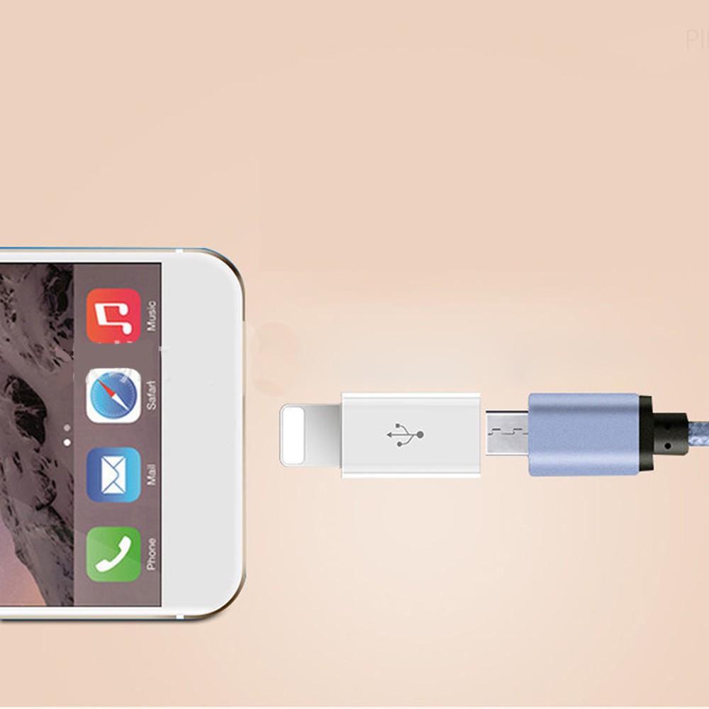 Đầu chuyển đổi từ Micro USB sang 8 Pin dành cho Apple iPhone 5 / 5C / 5S