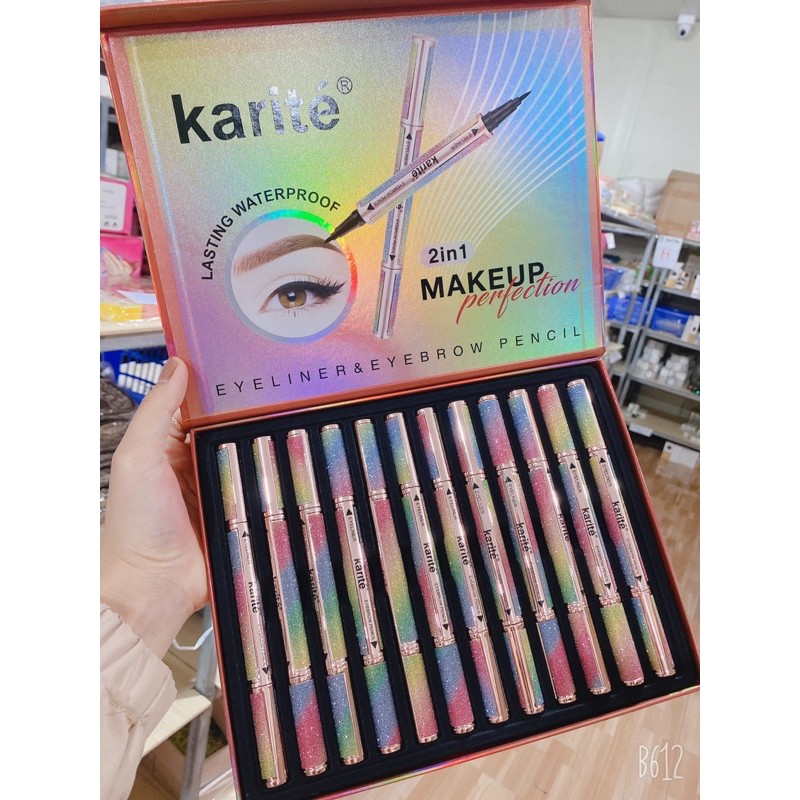 Bút kẻ mắt 2 đầu cầu vồng của kissbeauty E106 | BigBuy360 - bigbuy360.vn