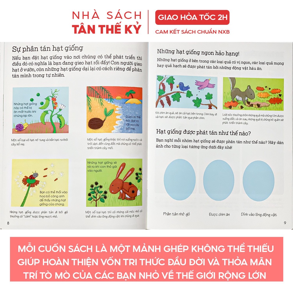 Sách - Thế giới trong tay em với nhãn dãn vui nhộn cho trẻ từ 3-10 tuổi