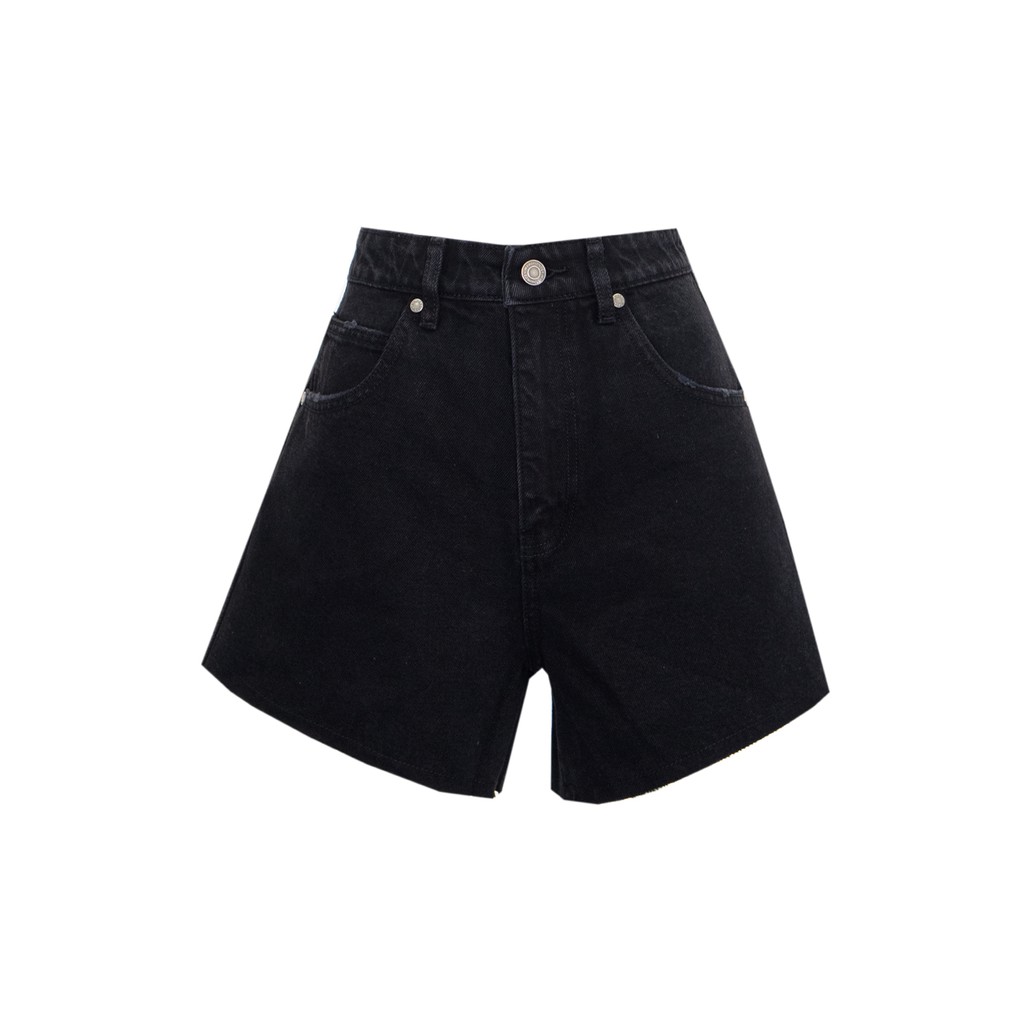 Quần jean shorts xám RAW JEAN SHORTS GREY