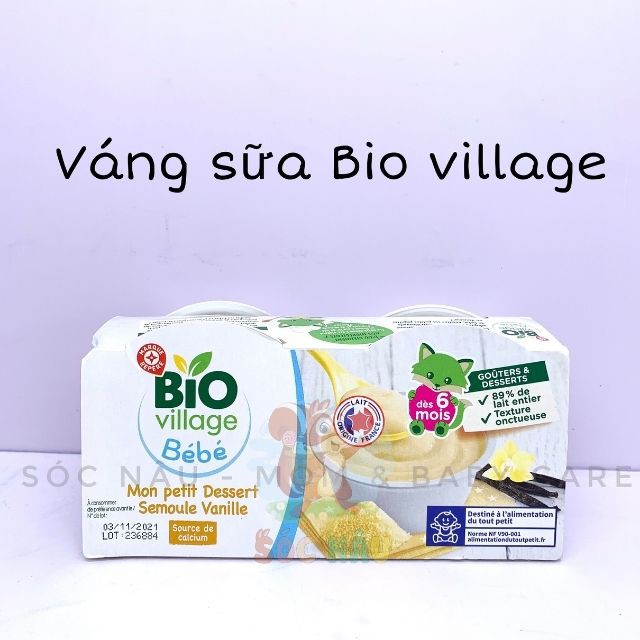 Sữa Chua, Váng Sữa Bio Village Của Pháp Cho Bé Từ 6M. date 10,11,12-2022/ t1,2-2023