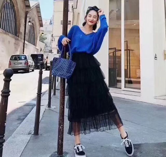 Chân váy tầng von xinh xắn | BigBuy360 - bigbuy360.vn