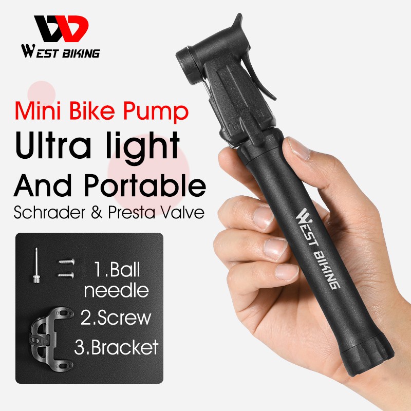 Bơm Xe Đạp West Biking Mini Cho Xe Đạp Đường Bộ