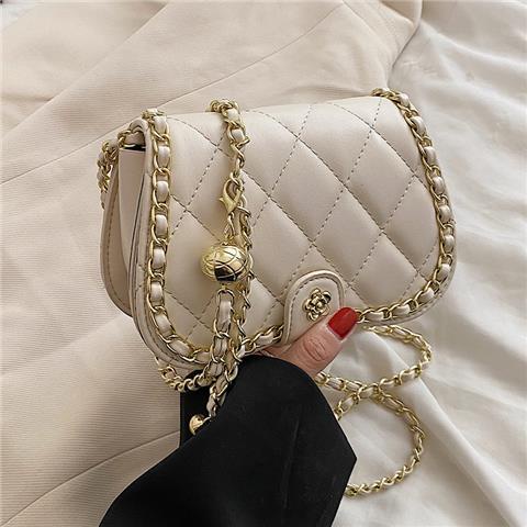 Túi Đeo Vai Hình Vuông Cỡ Nhỏ Phối Dây Xích Thời Trang Cho Nữ