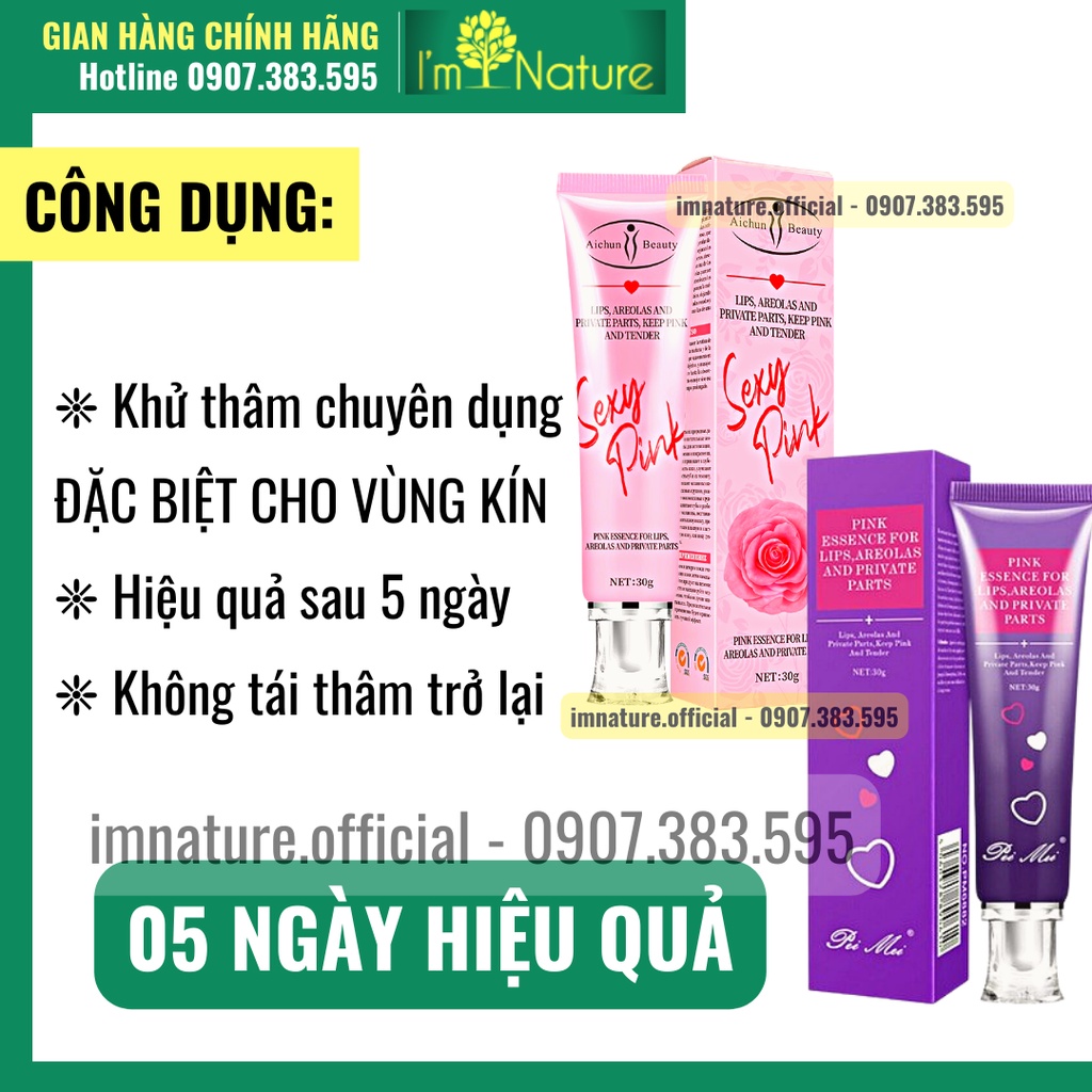 Kem Khử Thâm Dưỡng Hồng Môi - Nhũ Hoa - Vùng Kín Pei Mei 30g