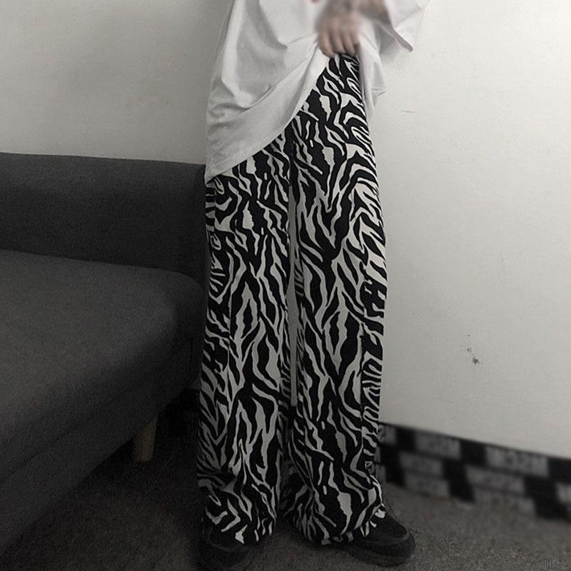 Quần Dài Họa Tiết Ngựa Vằn Thiết Kế Thời Trang Dành Cho Nữ