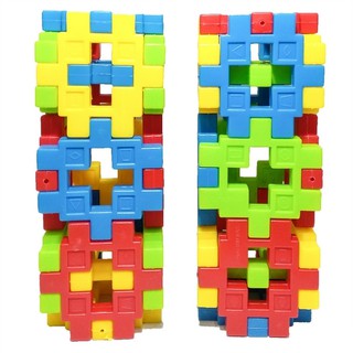 Túi Xếp Hình Khối 76 Miếng Ghép Mầm Non HT7698- Hoang THu An Toàn cho bé