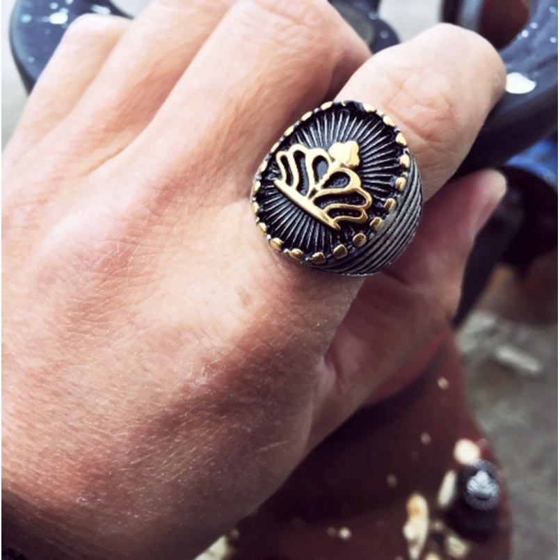 Nhẫn Thép Không Gỉ Thiết Kế Độc Đáo Cho Nam