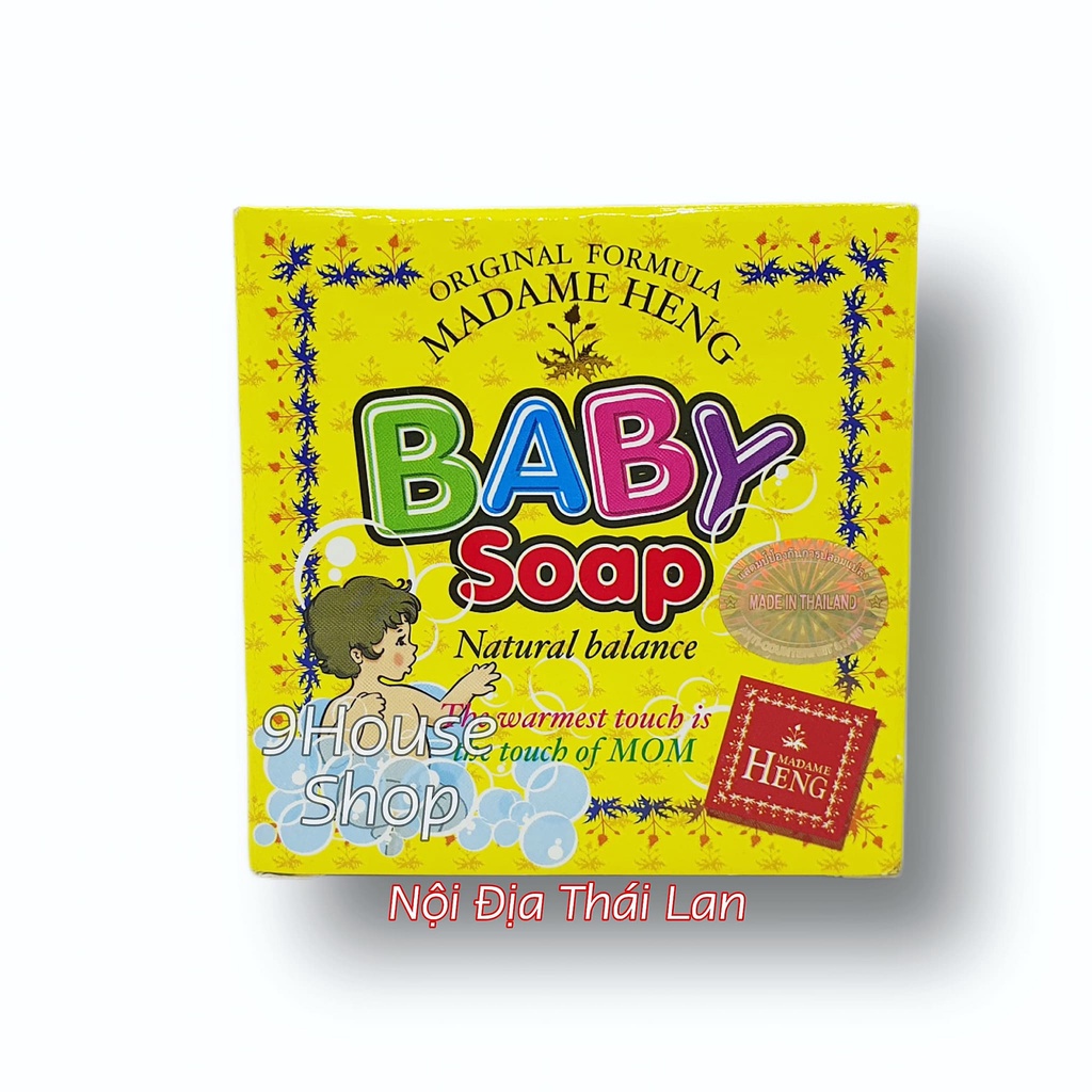 01 Xà Bông BABY SOAP MADAME HENG Ngừa Rôm Sảy & Dị Ứng Thái Lan 150gram
