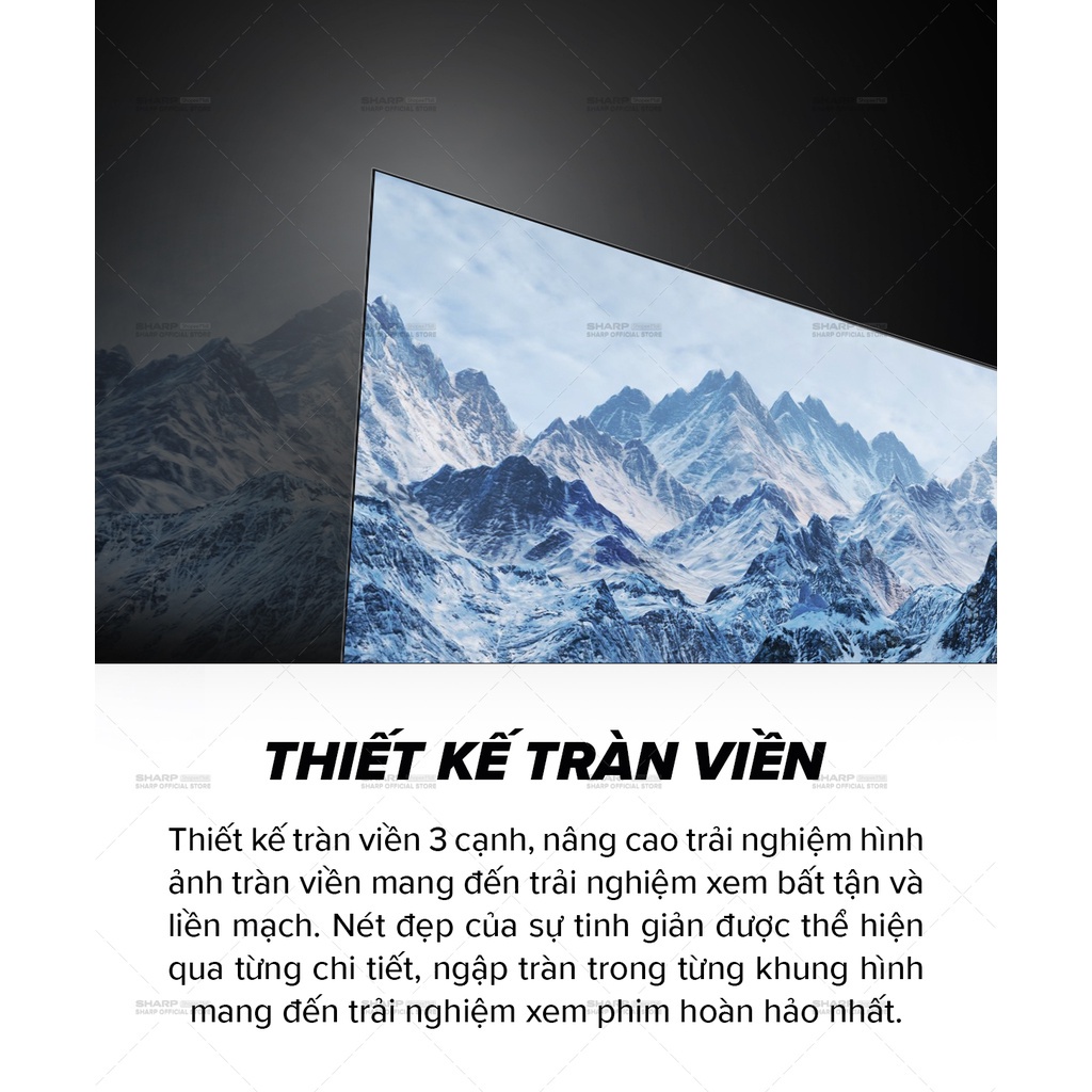 Chỉ giao tại HN --TV LED Sharp 4K 4T-C55DJ3X 55inch Android 10 &amp; điều khiển giọng nói
