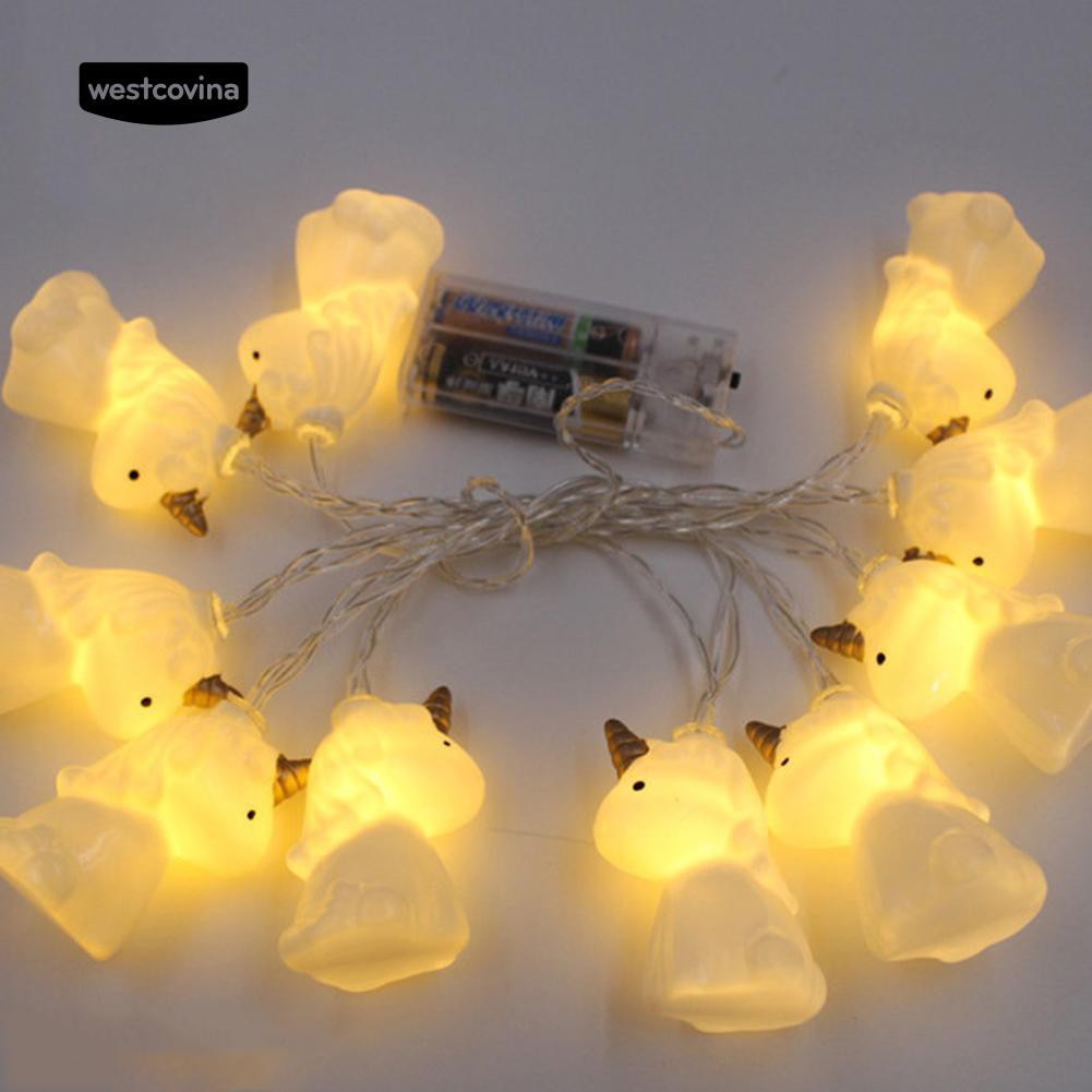 Dây Đèn Led Trang Trí Tiệc Hình Ngựa Một Sừng Dễ Thương