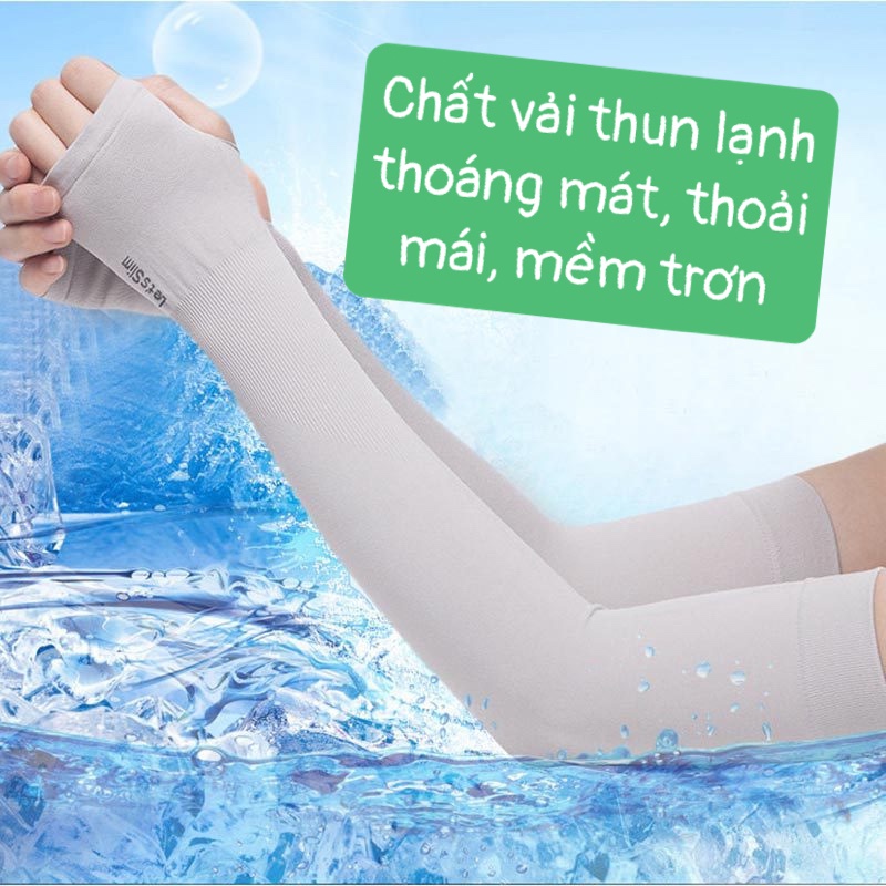 Găng tay chống nắng xỏ ngón Let Slim thoáng mátBao tay chống nắng Hàn Quốc Let Slim co giãn 4 chiều mềm mại BTL