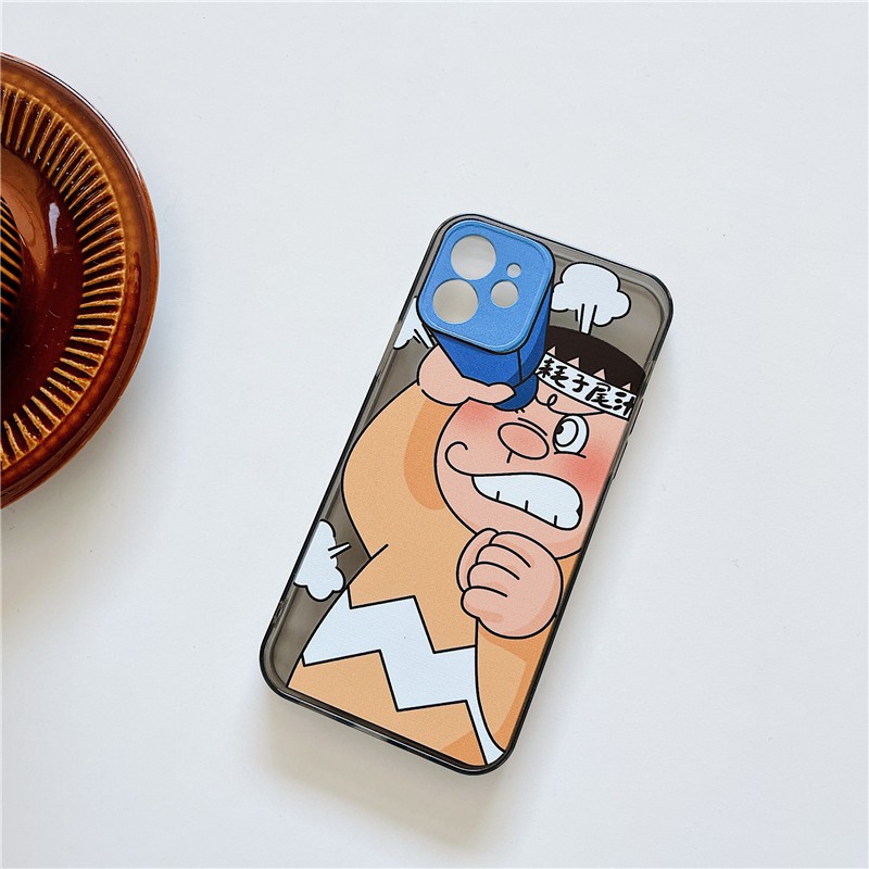 IPhone 11 Pro Max / iPhone12 / iPhone X / iPhone 7 Plus / iPhone 8 / iPhone 6 / iPhone 11 TPU Case with Shatter Resistant Shin-chan Telescopic Track for Mobile Phones