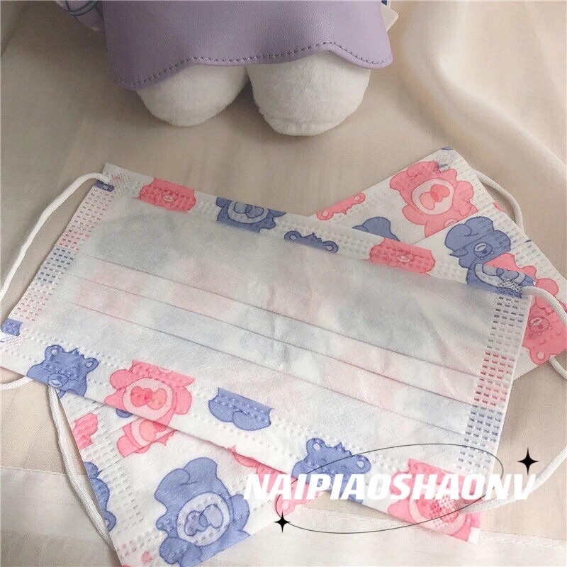 Khẩu Trang In Hình Gấu Care Bear ( loại dành cho người lớn ) | BigBuy360 - bigbuy360.vn