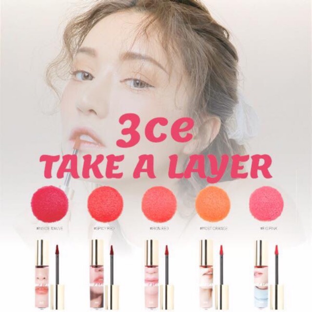 Son lì dạng nước 3CE Take A Layer Tinted Water Tint