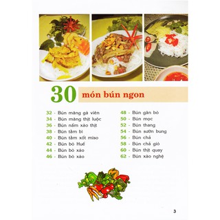 Sách 30 Món Bún Ngon (Quỳnh Hương)