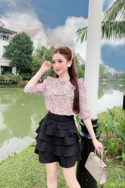 Sơ mi hoa tiểu thư | BigBuy360 - bigbuy360.vn