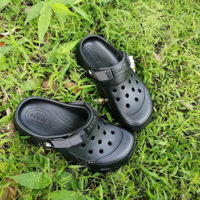 DÉP SỤC NHỰA CROCS OFFROAD SPORT CLOG CHO NAM MÀU ĐEN