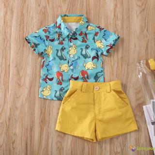 Set Áo Sơ Mi Polo + Quần Short Cho Bé Trai