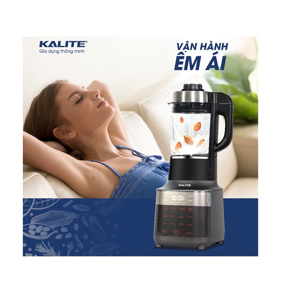 Máy làm sữa hạt đa năng Kalite KL 950, công suất 2700W, 1,75L, nắp cảm biến chống trào