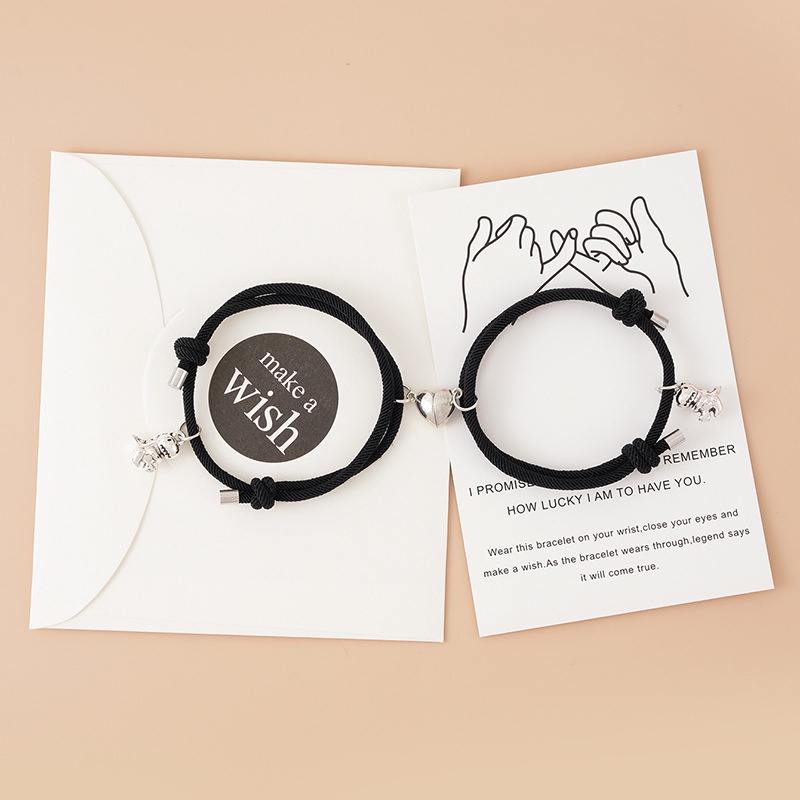 Set 2 Vòng Tay Nữ Mặt Hình Khủng Long 3D Dễ Thương