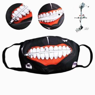 Khẩu trang in họa tiết kiểu hoạt hình Jinmuyan trong Tokyo Ghoul
