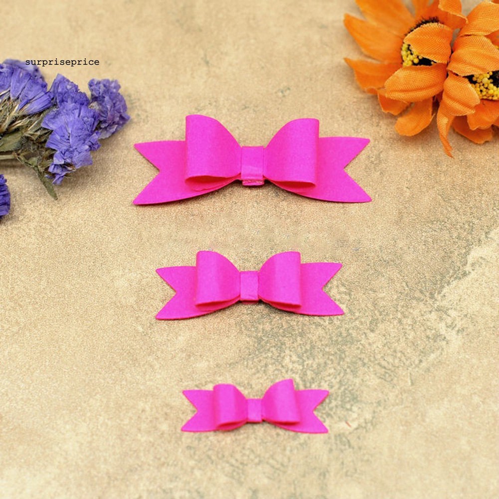 Set 6 Khuôn Cắt Giấy Làm Từ Kim Loại Hình Nơ Trang Trí Scrapbook