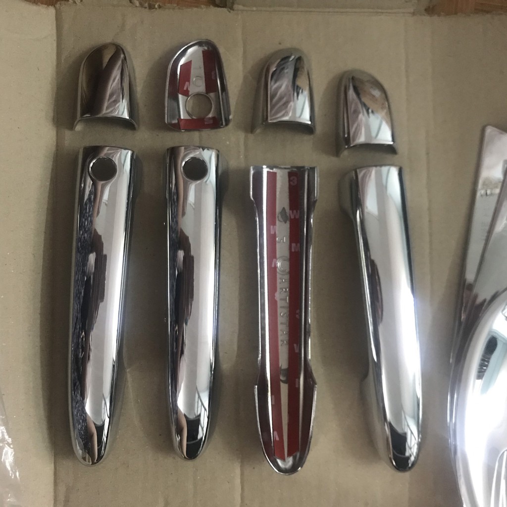 Bộ ốp Tay cửa mạ crom có lỗ từ cho Xe Mazda CX8 2019-2021