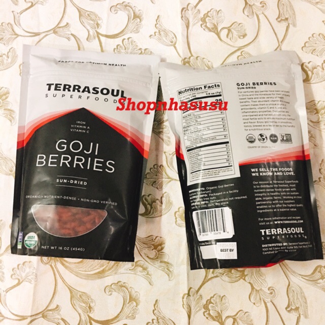 kỷ tử hữu cơ Terasoul chia nhỏ