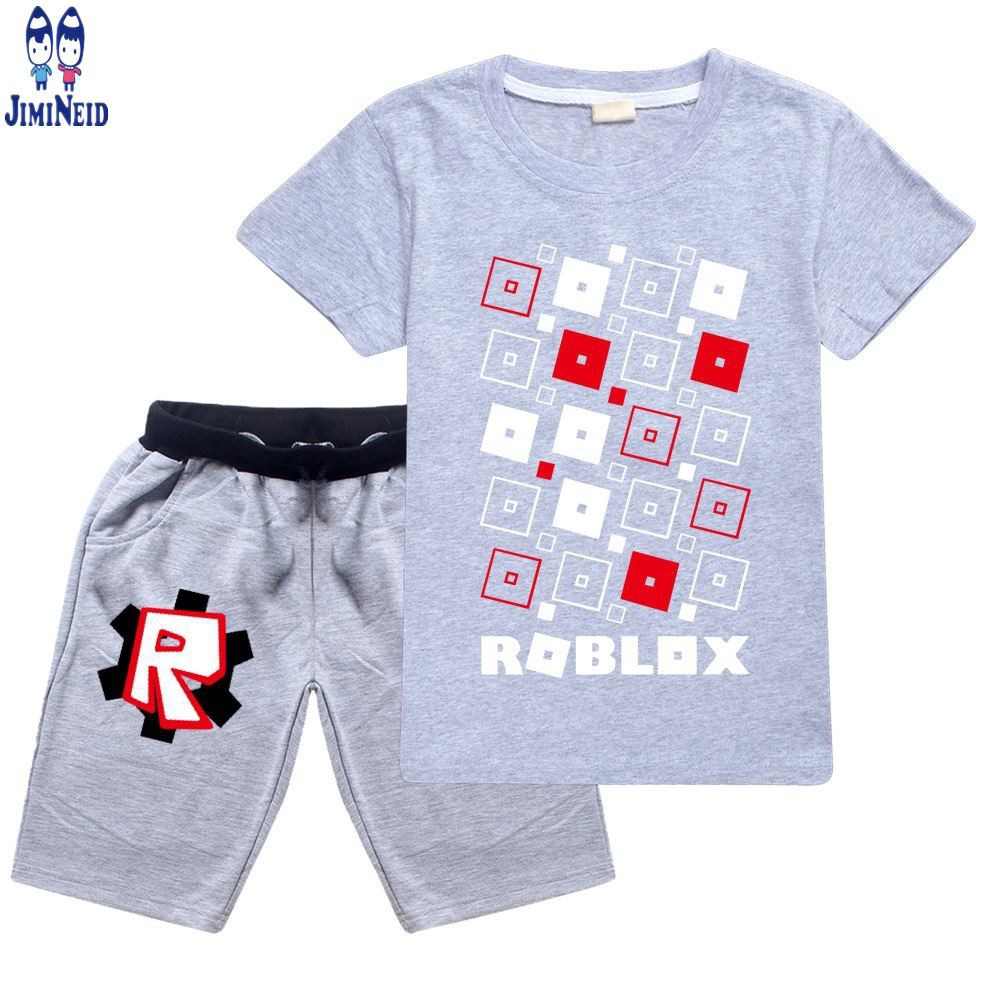 【JD】 New ROBLOX Game Children T-shirt Shorts 2pcs Suits Boys T Shirts Sets Clothes Tops Kids