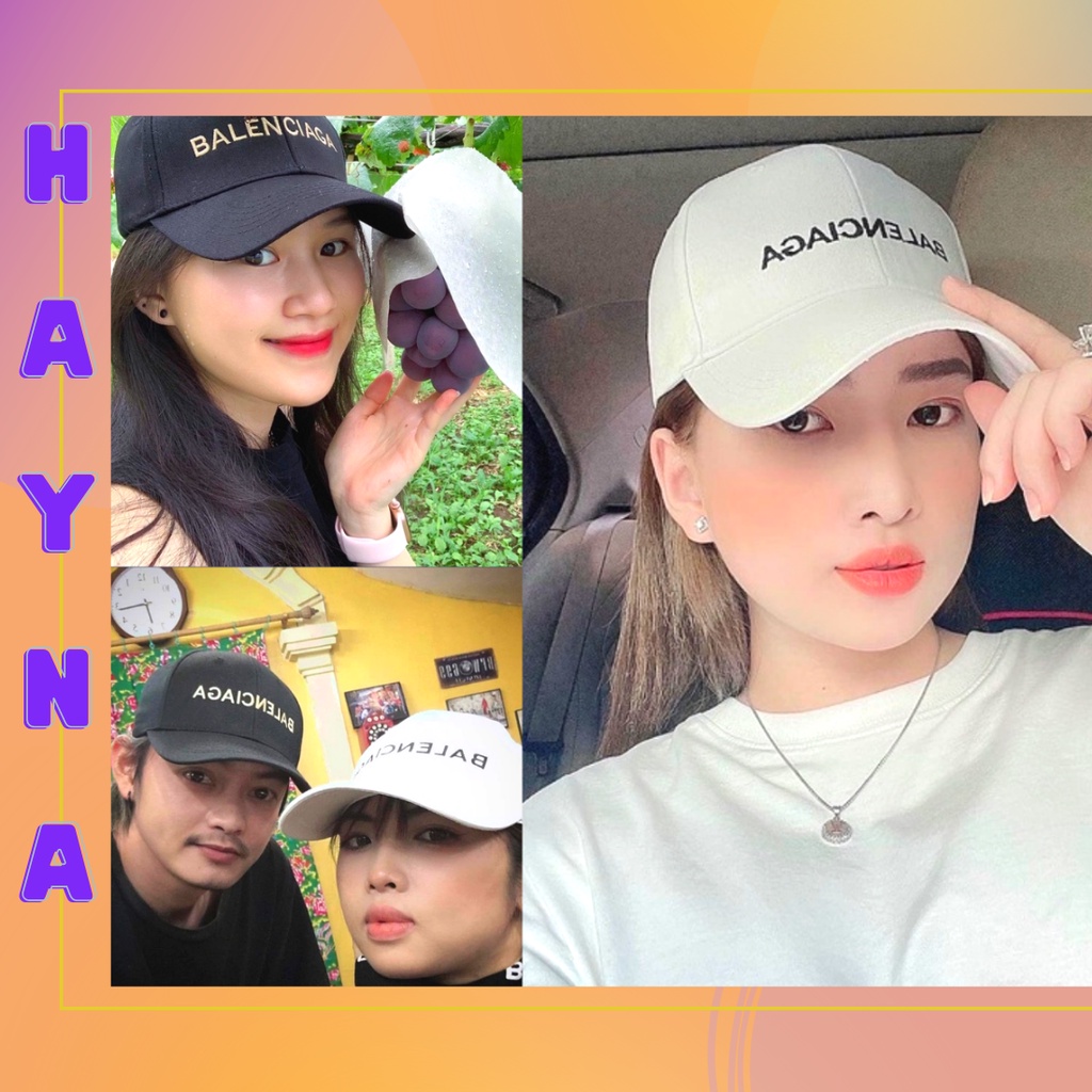 (CÓ ẢNH THẬT) Mũ lưỡi trai nam nữ thêu chữ Balen nhung mịn, basic phong cách Ulzzang phù hợp đi chơi đi học - M05